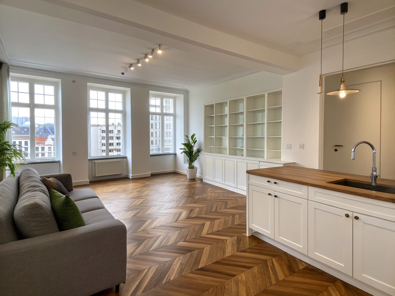 Penthouse-Modernisierung & Innenausbau - Fertiggestelltes Ergebnis